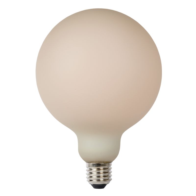 Lucide G125 - Žiarovka - Ø 12,5 cm - LED Rozm. - E27 - 1x8W 2700K - 3 StepDim - Opál